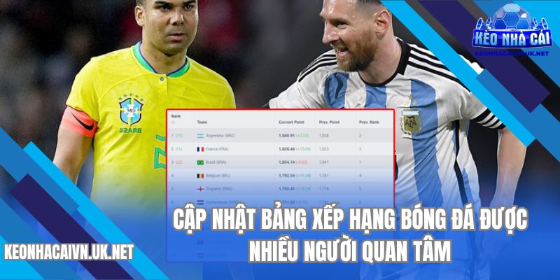 Cập nhật thứ hạng sắp xếp của 1 số trận thi đua rực lửa